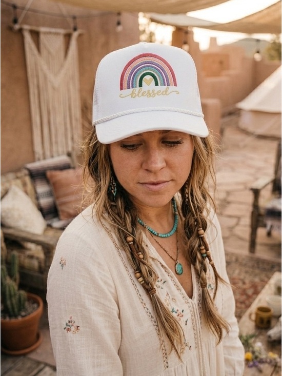 Accessories - Simply Stitched- Blessed Trucker Hat